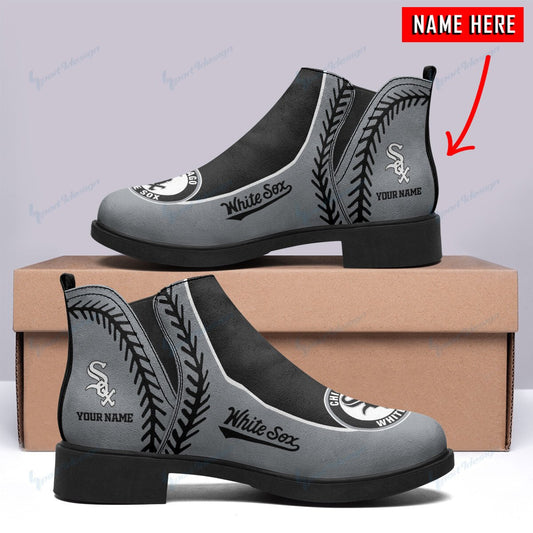 Chicago White Sox Personalized Comfort & Fashion Short Boots BG69