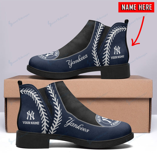 New York Yankees Personalized Comfort & Fashion Short Boots BG59