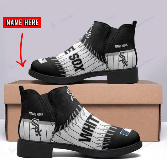 Chicago White Sox Personalized Comfort & Fashion Short Boots BG87
