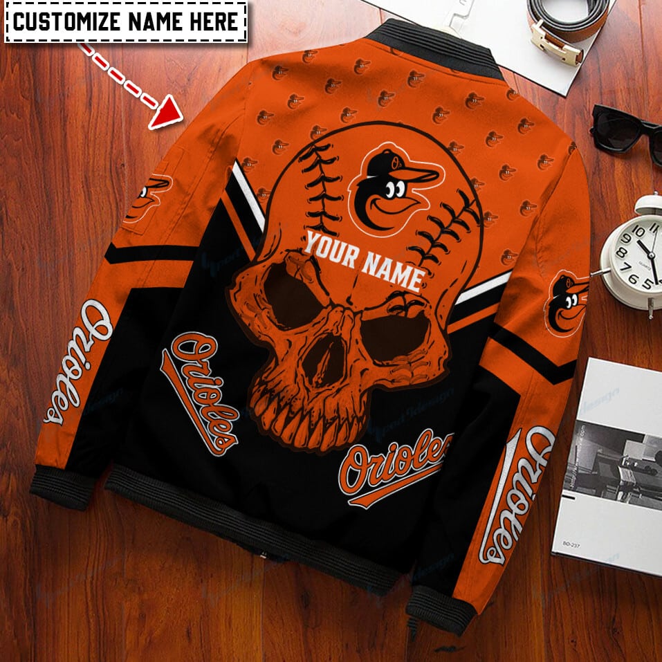 Baltimore Orioles Personalized Bomber Jacket BG508