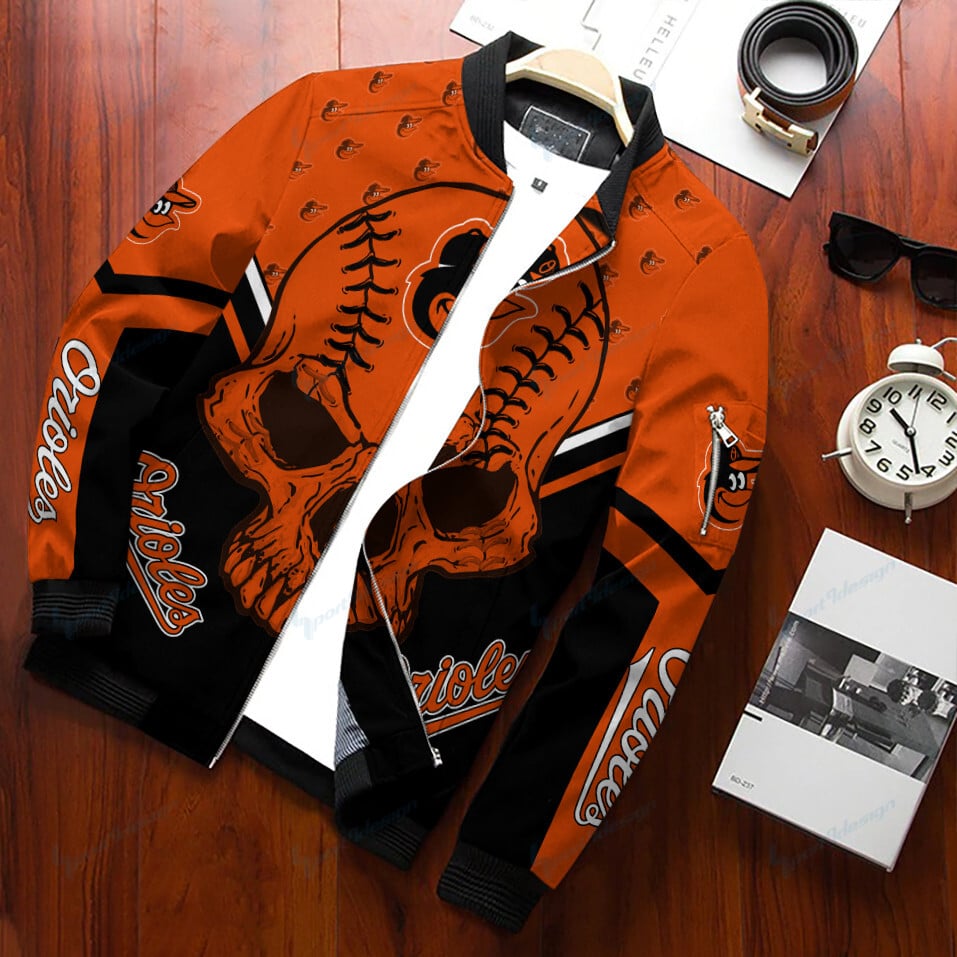 Baltimore Orioles Personalized Bomber Jacket BG508