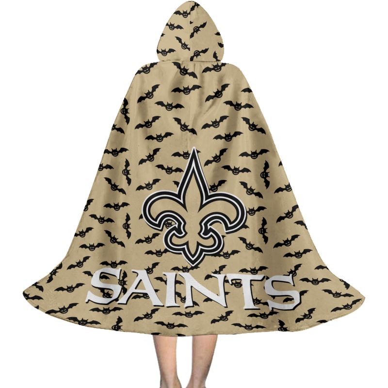 New Orleans Saints Halloween Bats Limited Edition All-Over Print Halloween Cloak