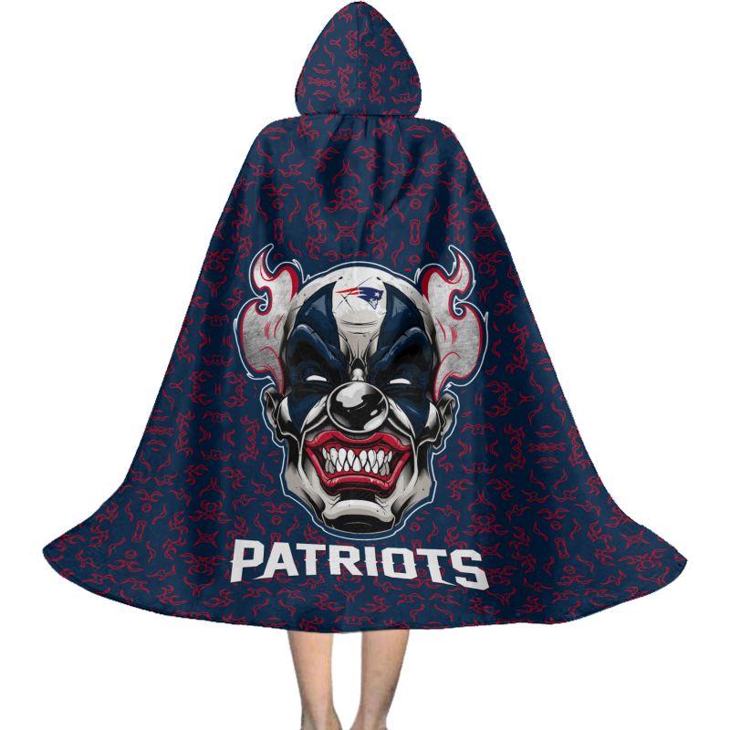 New England Patriots Halloween Clown Limited Edition All-Over Print Halloween Cloak