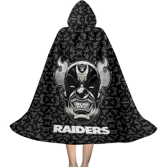 Las Vegas Raiders Halloween Clown Limited Edition All-Over Print Halloween Cloak