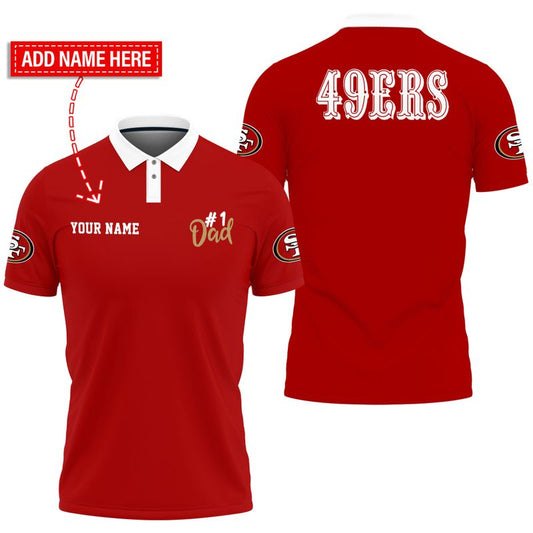 San Francisco 49ers Gift For Father’s Day Personalized Polo Shirt BGPLS144