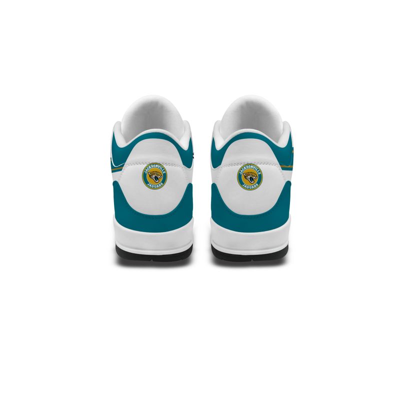Jacksonville Jaguars Basic White Genuine Leather JD03 Shoes Men and Women AZBTAJ3000145