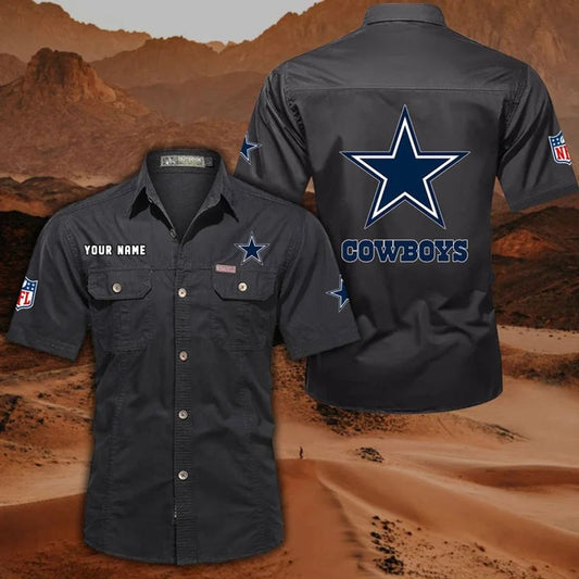 Dallas Cowboys Men’s Short Sleeve Cargo Shirts New 2025 AZBT2DCGS000041