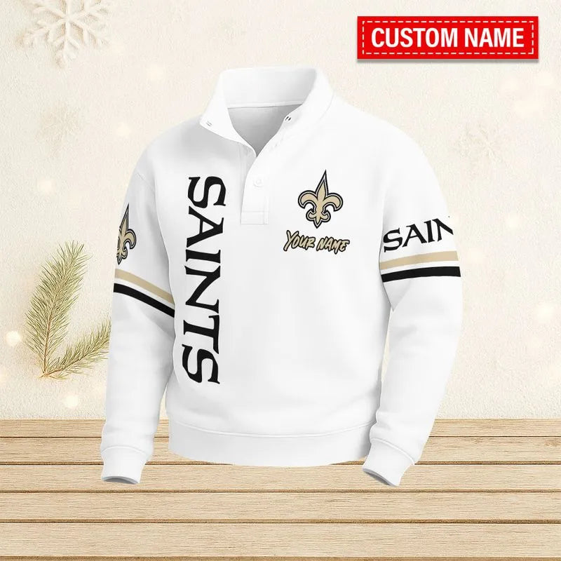 New Orleans Saints Casual Stand Collar Sweatshirt BT684