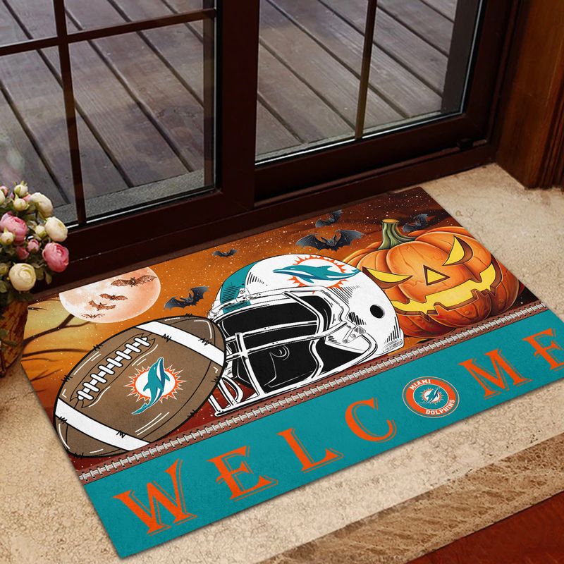 Miami Dolphins Halloween Doormat New Collection AZBTDM000013