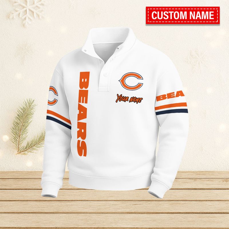 Chicago Bears Casual Stand Collar Sweatshirt BT667