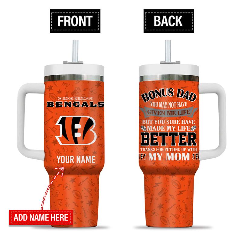 Cincinnati Bengals New Personalized 40oz Tumbler Father’s Day AZBT40OZ000169
