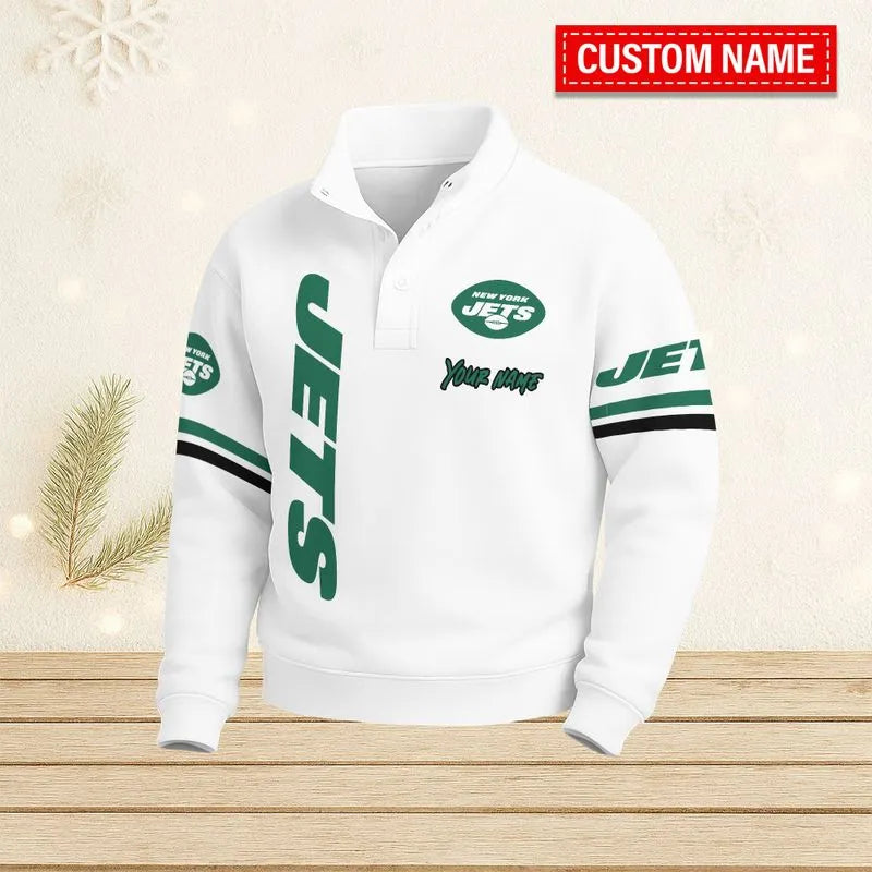 New York Jets Casual Stand Collar Sweatshirt BT686
