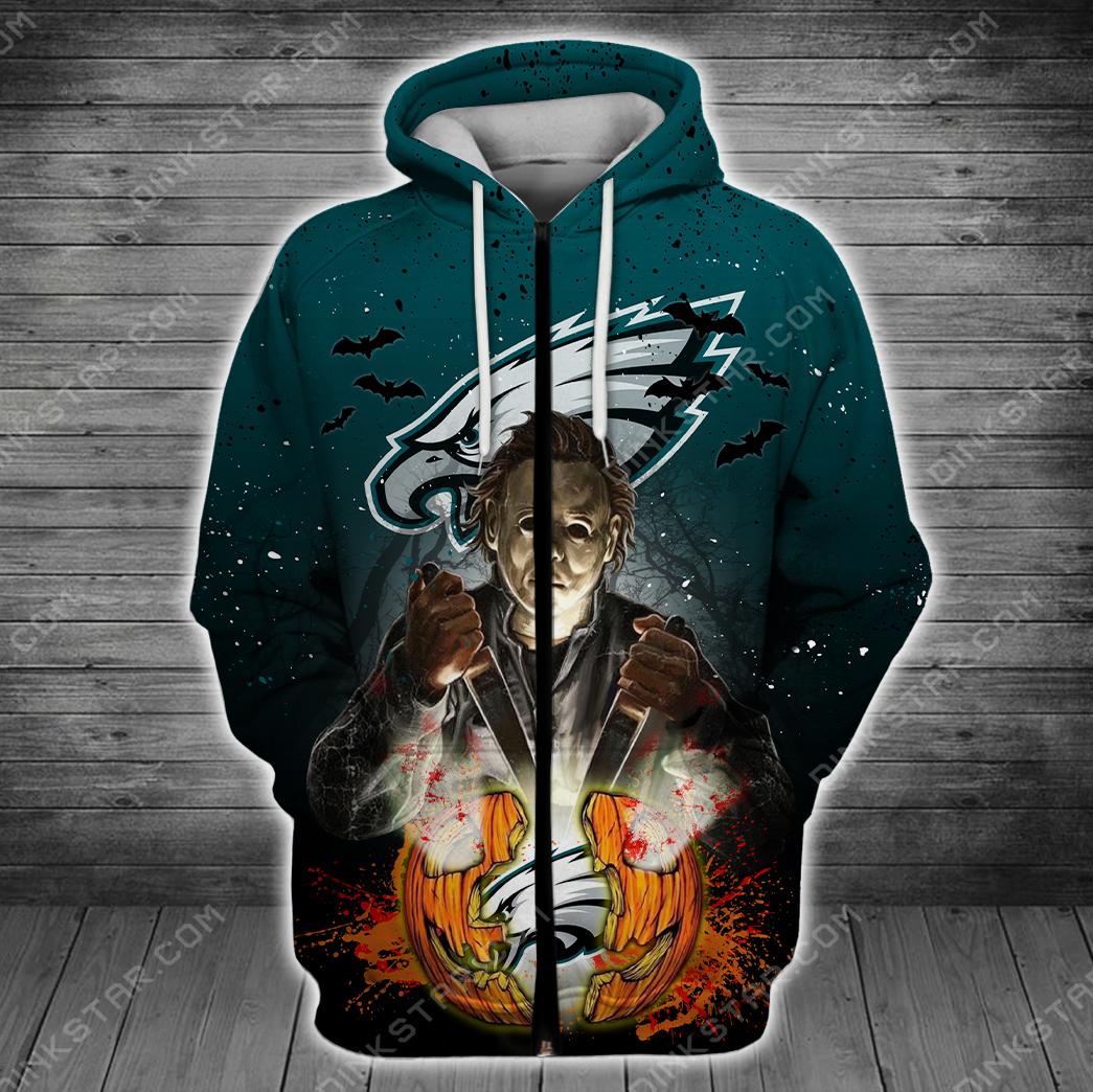 Philadelphia Eagles Halloween Limited Edition Unisex All Over Print Full 3D T-shirt Sweater Hoodie