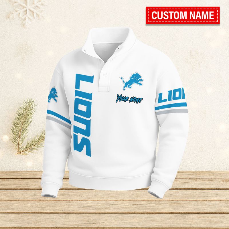 Detroit Lions Casual Stand Collar Sweatshirt BT672