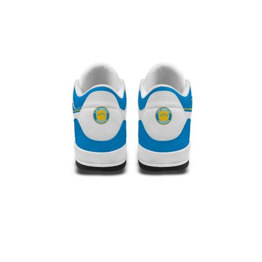 Los Angeles Chargers Basic White Genuine Leather JD03 Shoes Men and Women AZBTAJ3000006