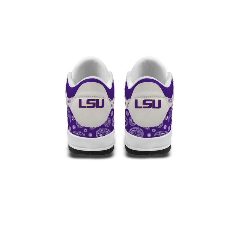 LSU Tigers Basic Leather JD03 Shoes Men and Women AZBTAJ3000259