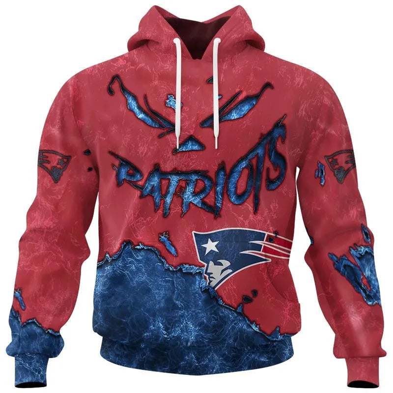 New England Patriots Combo Limited Edition Clothes Jack O’ Lantern Halloween Collection AZBTCLEC000010