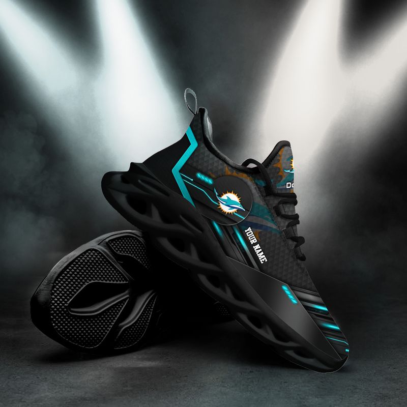 Miami Dolphins Personalized Yezy Running Sneakers