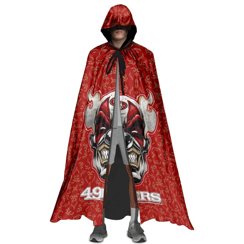 San Francisco 49ers Halloween Clown Limited Edition All-Over Print Halloween Cloak