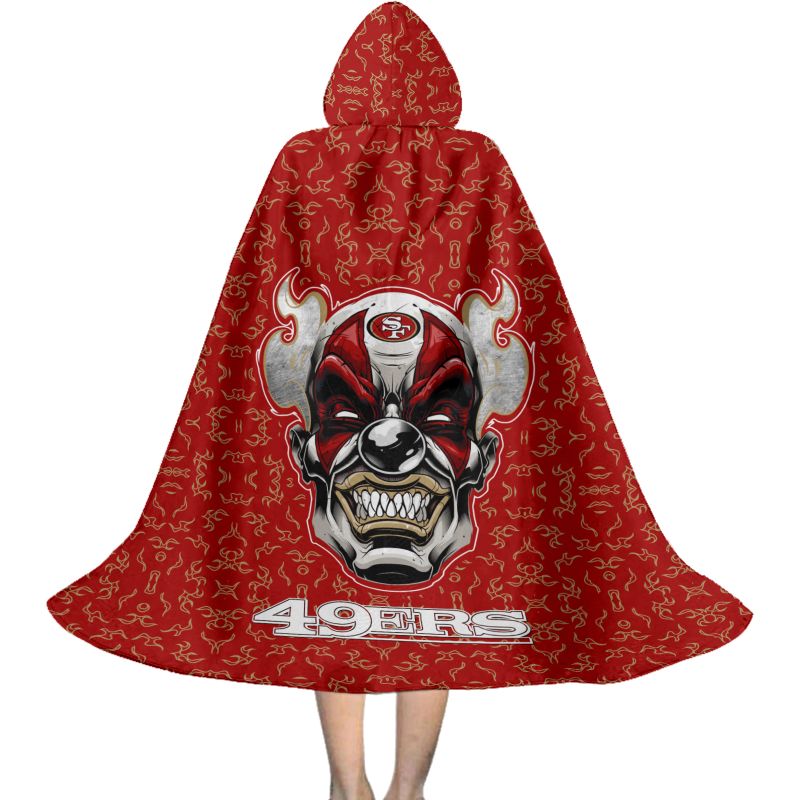 San Francisco 49ers Halloween Clown Limited Edition All-Over Print Halloween Cloak