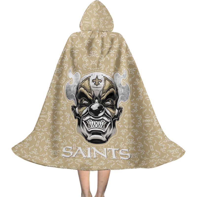 New Orleans Saints Halloween Clown Limited Edition All-Over Print Halloween Cloak