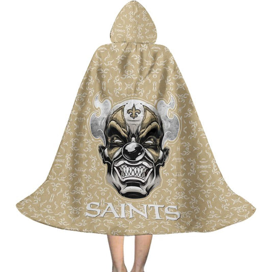 New Orleans Saints Halloween Clown Limited Edition All-Over Print Halloween Cloak