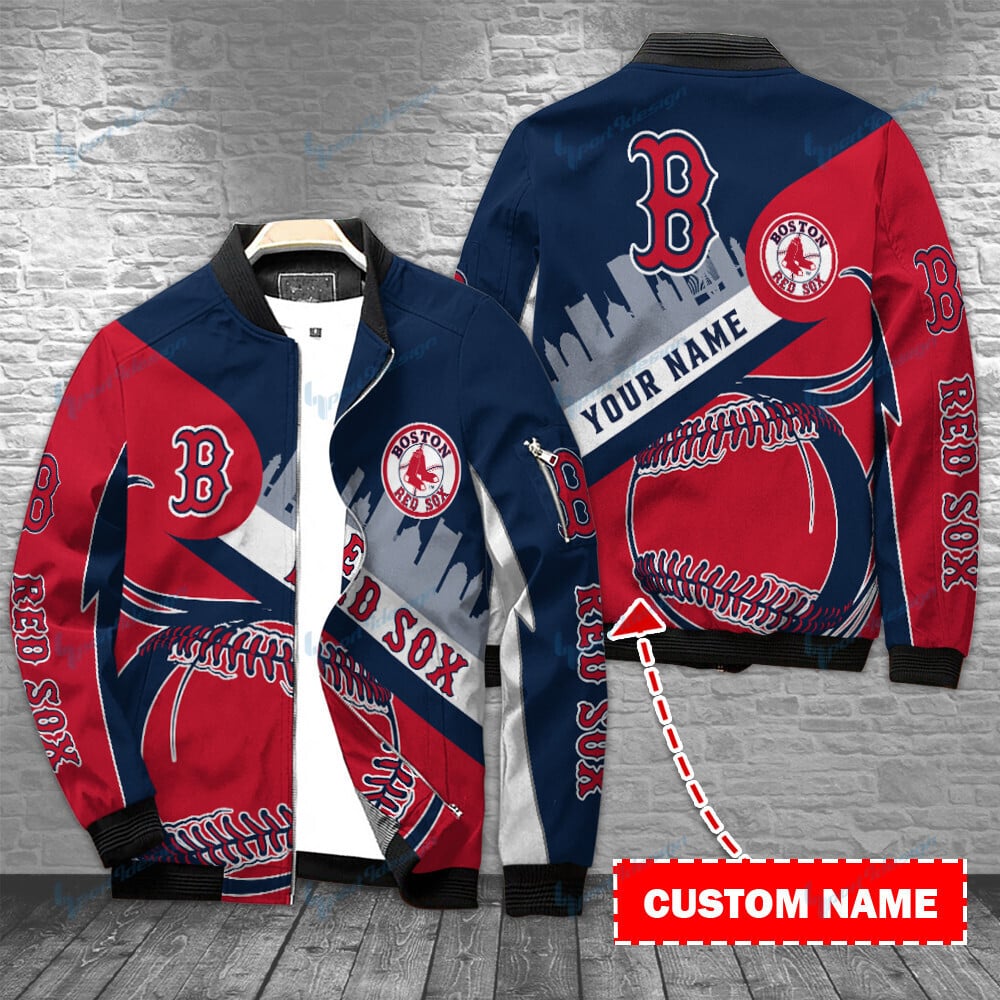 Boston Red Sox Personalized Bomber Jacket BG432