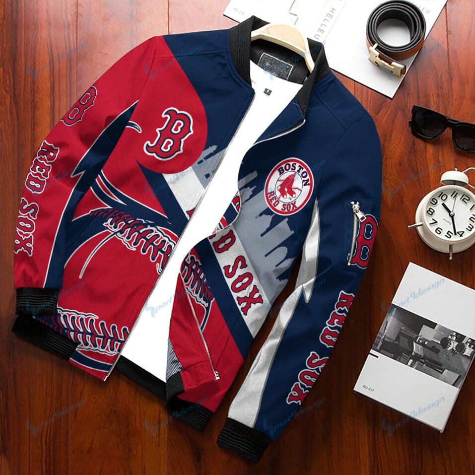 Boston Red Sox Personalized Bomber Jacket BG432