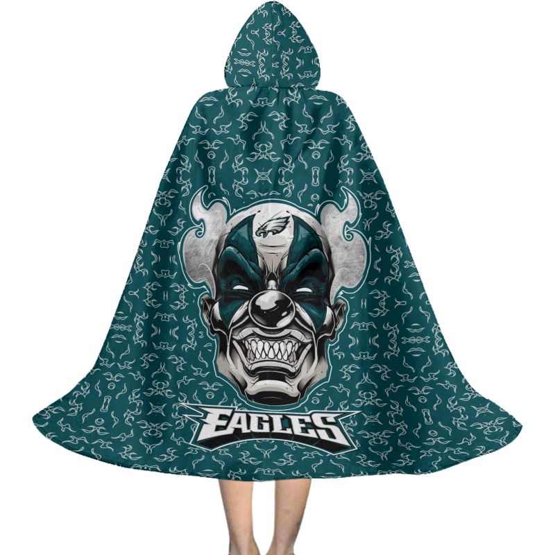 Philadelphia Eagles Halloween Clown Limited Edition All-Over Print Halloween Cloak
