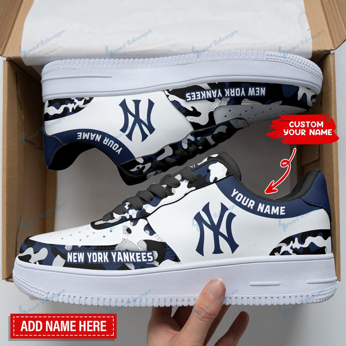 New York Yankees Personalized AF1 Shoes BG120