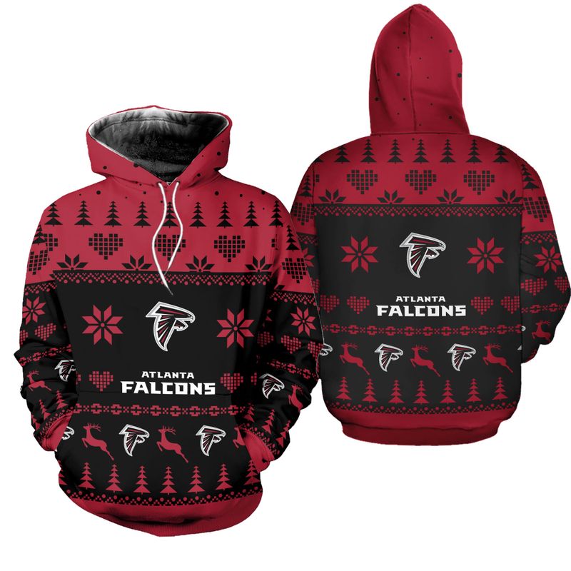 Atlanta Falcons Christmas Patterns Hoodie and Joggers