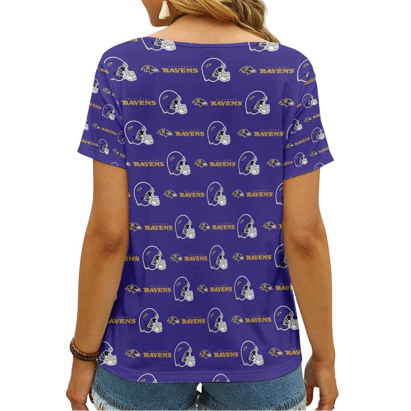 Baltimore Ravens V-neck Women T-shirt