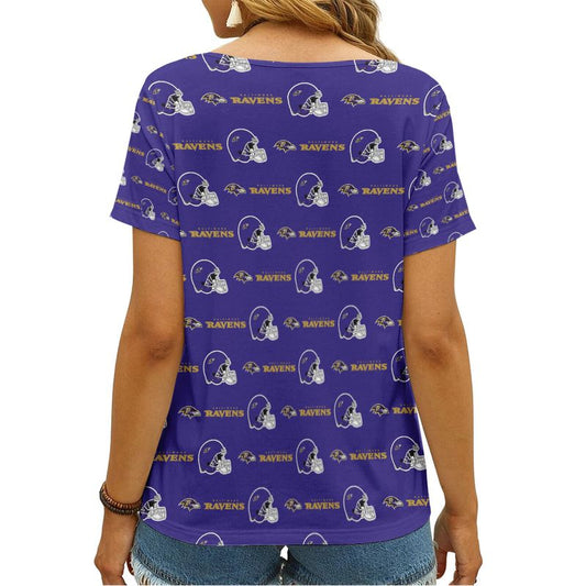 Baltimore Ravens V-neck Women T-shirt