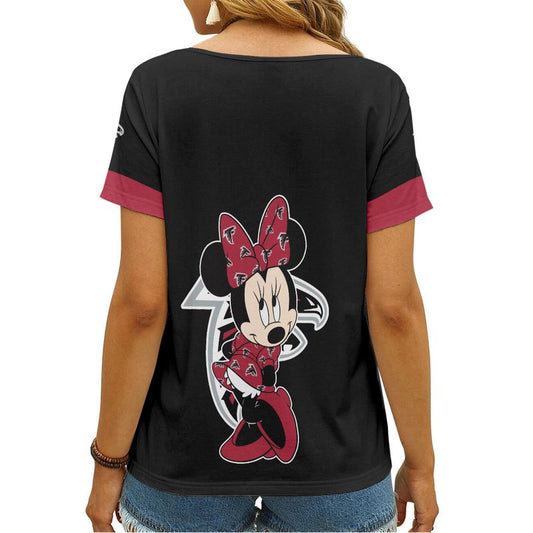 Atlanta Falcons V-neck Women T-shirt