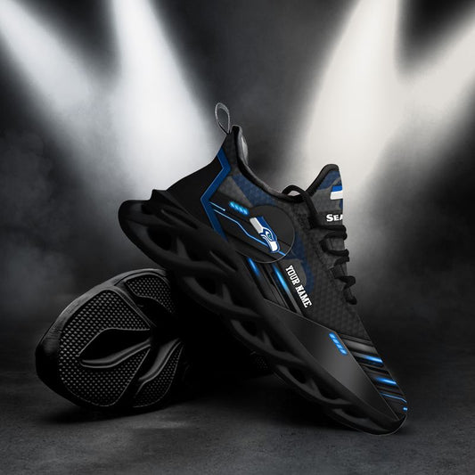 Seattle Seahawks Personalized Yezy Running Sneakers