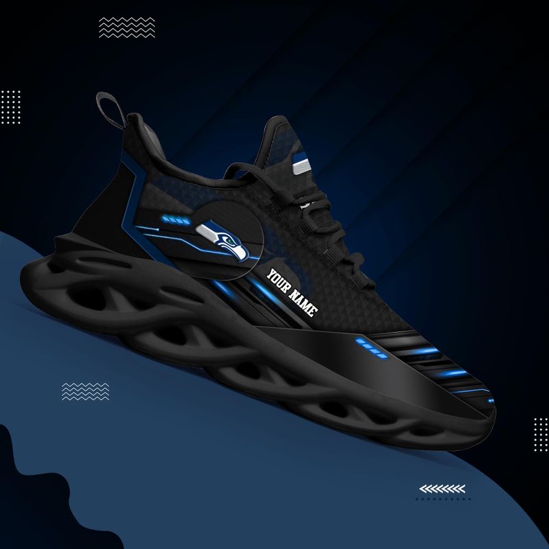 Seattle Seahawks Personalized Yezy Running Sneakers