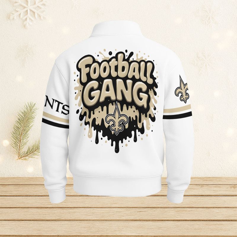 New Orleans Saints Casual Stand Collar Sweatshirt BT684