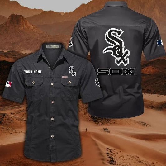 Chicago White Sox Men’s Short Sleeve Cargo Shirts New 2025 AZBT2DCGS000066