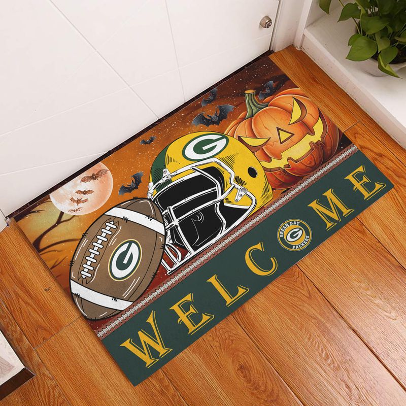 Green Bay Packers Halloween Doormat New Collection AZBTDM000023