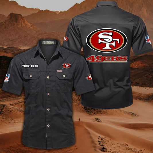 San Francisco 49ers Men’s Short Sleeve Cargo Shirts New 2025 AZBT2DCGS000060