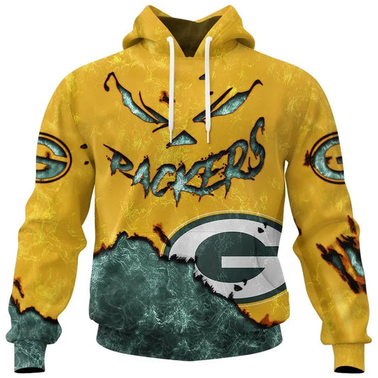 Green Bay Packers Combo Limited Edition Clothes Jack O’ Lantern Halloween Collection AZBTCLEC000004