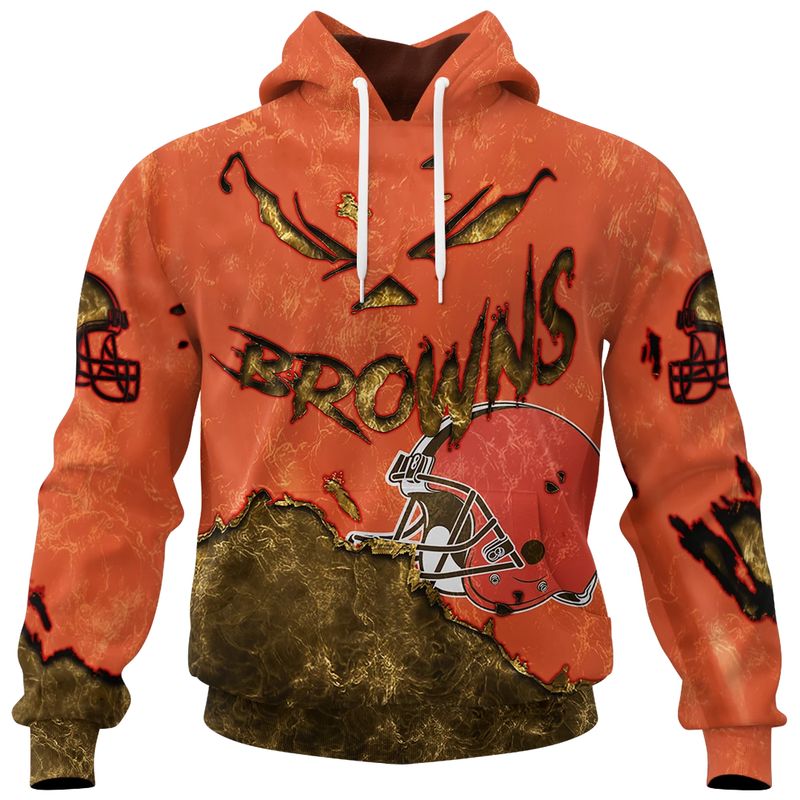 Cleveland Browns Combo Limited Edition Clothes Jack O’ Lantern Halloween Collection AZBTCLEC000018