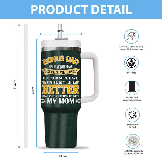 Green Bay Packers New Personalized 40oz Tumbler Father’s Day AZBT40OZ000174