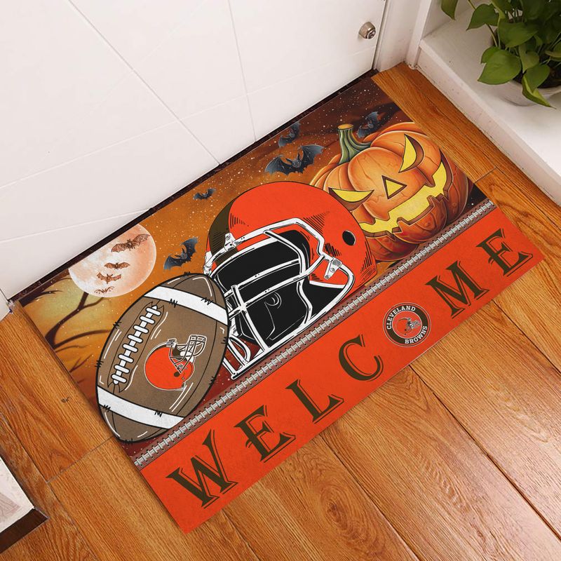 Cleveland Browns Halloween Doormat New Collection AZBTDM000009