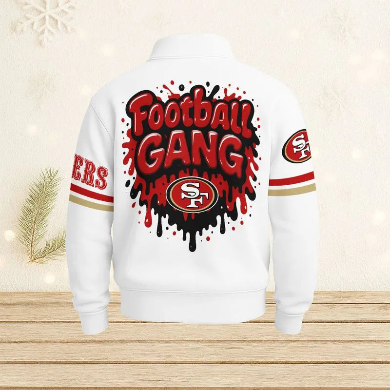 San Francisco 49ers Casual Stand Collar Sweatshirt BT689