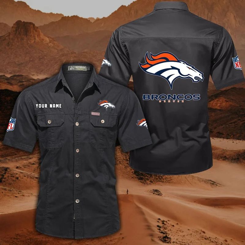 Denver Broncos Men’s Short Sleeve Cargo Shirts New 2025 AZBT2DCGS000042
