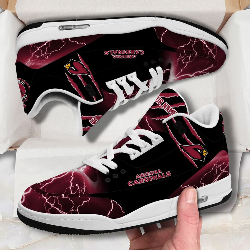 Arizona Cardinals  Basic Leather JD03 Shoes Men and Women AZBTAJ3000161