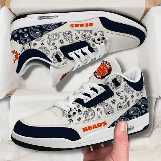 Chicago Bears  Basic Leather JD03 Shoes Men and Women AZBTAJ3000171