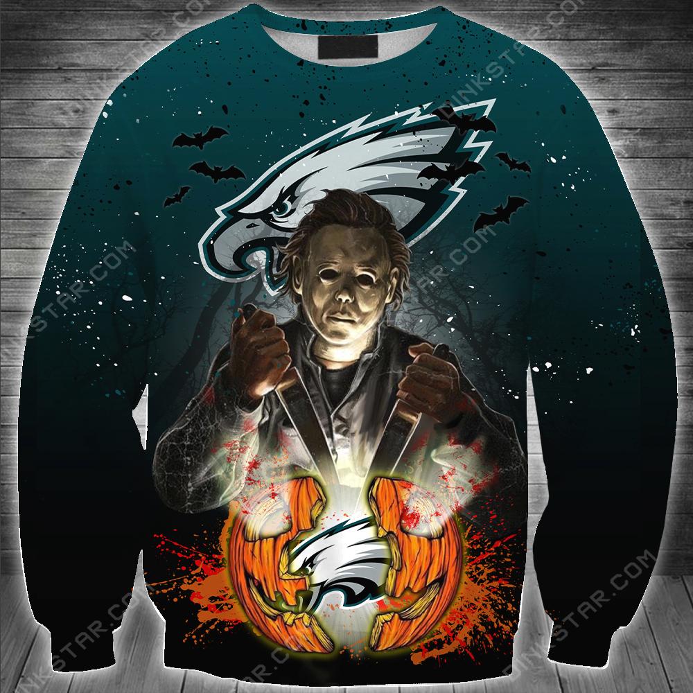 Philadelphia Eagles Halloween Limited Edition Unisex All Over Print Full 3D T-shirt Sweater Hoodie