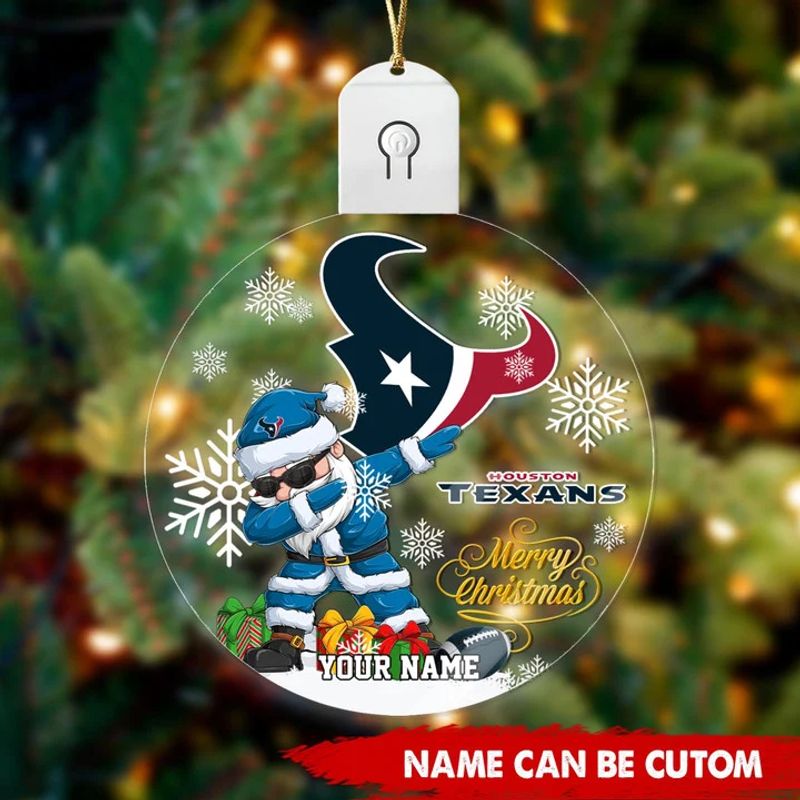 New England Patriots Circle Led Acrylic Ornament